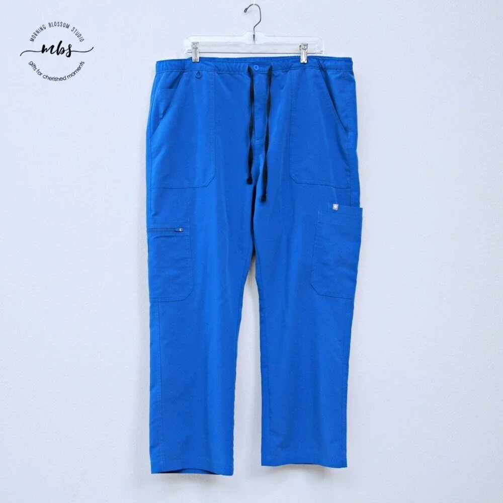 Bundle‎ of 4 Figs Cairo Scrub Pants Blue Men XXL/S Style TM3001S